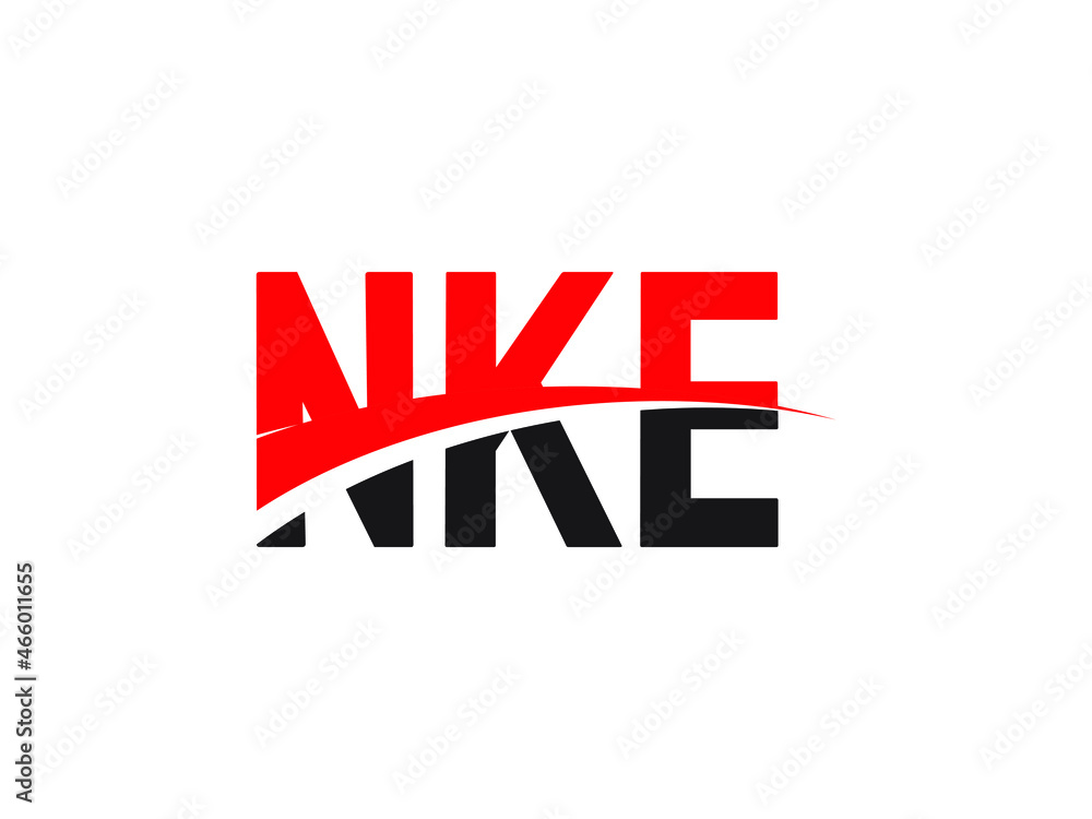 NKE Letter Initial Logo Design Vector Illustration NKE Letter Initial Logo Design Vector Illustration