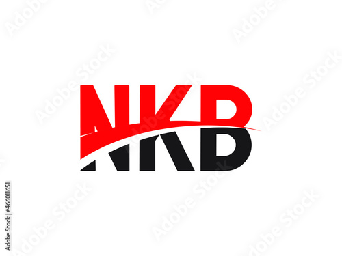 NKB Letter Initial Logo Design Vector Illustration