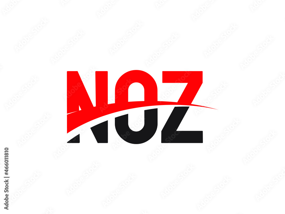 NOZ Letter Initial Logo Design Vector Illustration NOZ Letter Initial Logo Design Vector Illustration