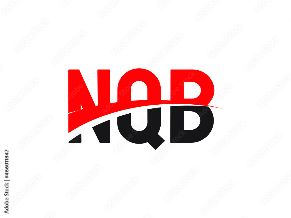 NQB Letter Initial Logo Design Vector Illustration