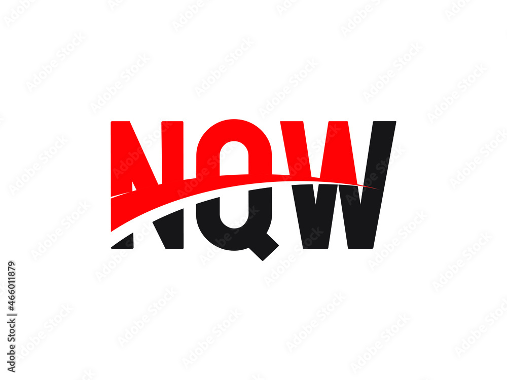NQW Letter Initial Logo Design Vector Illustration