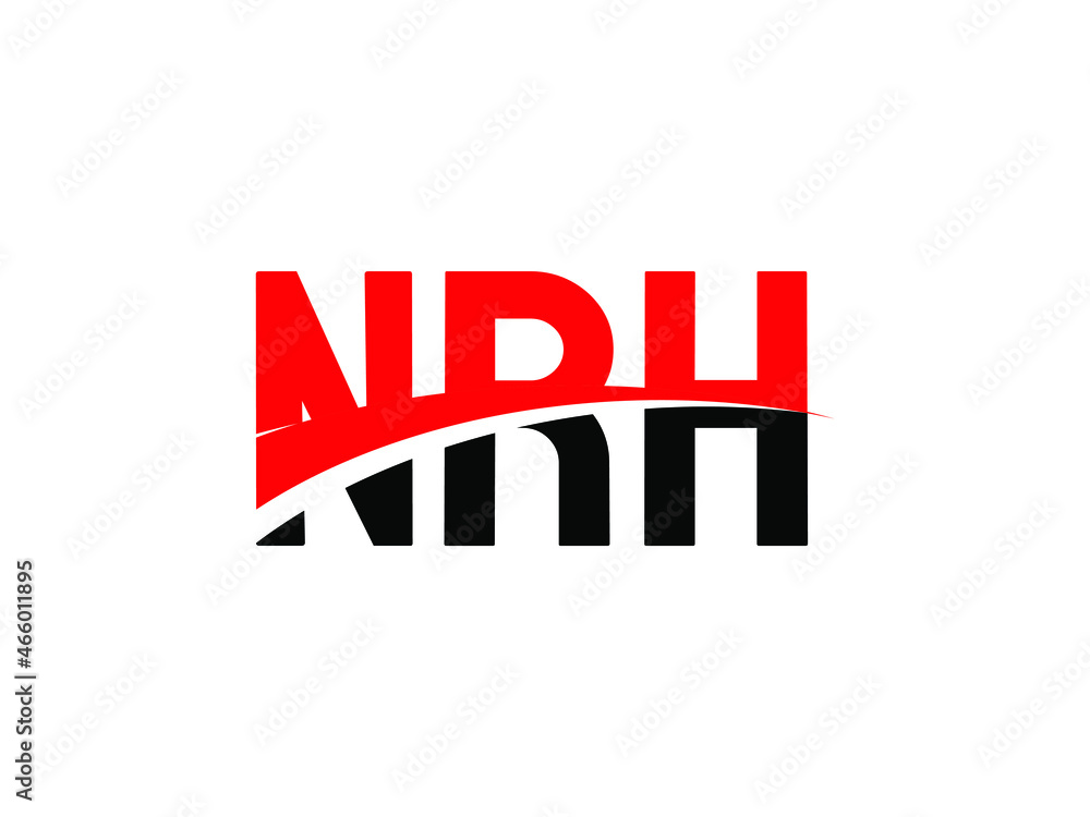 NRH Letter Initial Logo Design Vector Illustration NRH Letter Initial Logo Design Vector Illustration