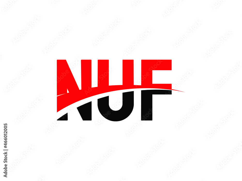 NUF Letter Initial Logo Design Vector Illustration NUF Letter Initial Logo Design Vector Illustration