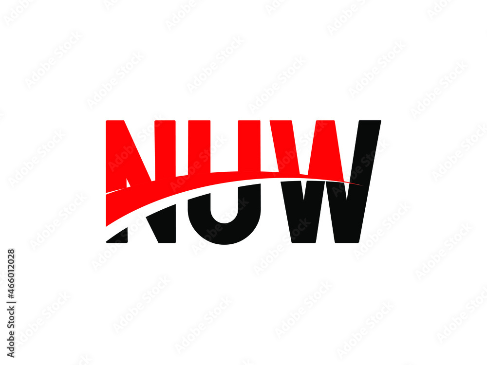 NUW Letter Initial Logo Design Vector Illustration NUW Letter Initial Logo Design Vector Illustration