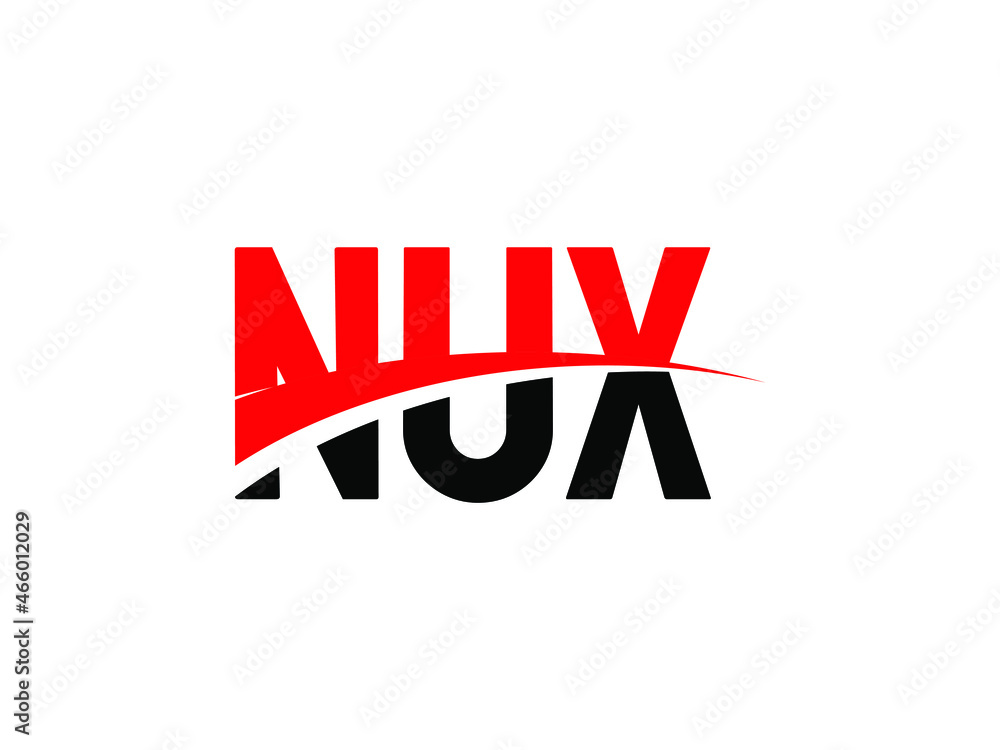 NUX Letter Initial Logo Design Vector Illustration NUX Letter Initial Logo Design Vector Illustration