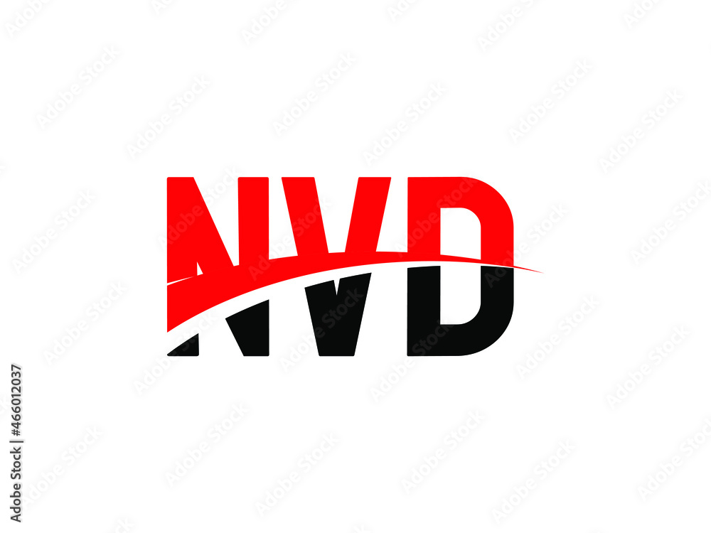Obraz premium NVD Letter Initial Logo Design Vector Illustration