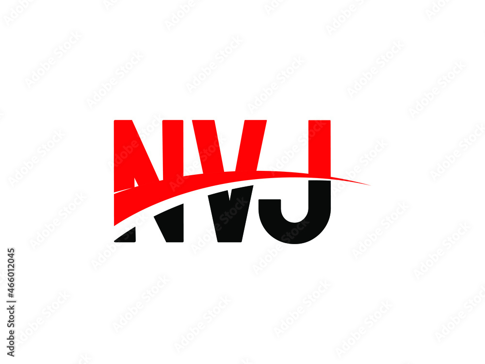 NVJ Letter Initial Logo Design Vector Illustration NVJ Letter Initial Logo Design Vector Illustration