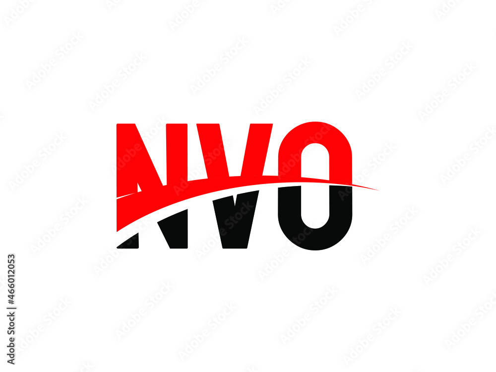NVO Letter Initial Logo Design Vector Illustration NVO Letter Initial Logo Design Vector Illustration