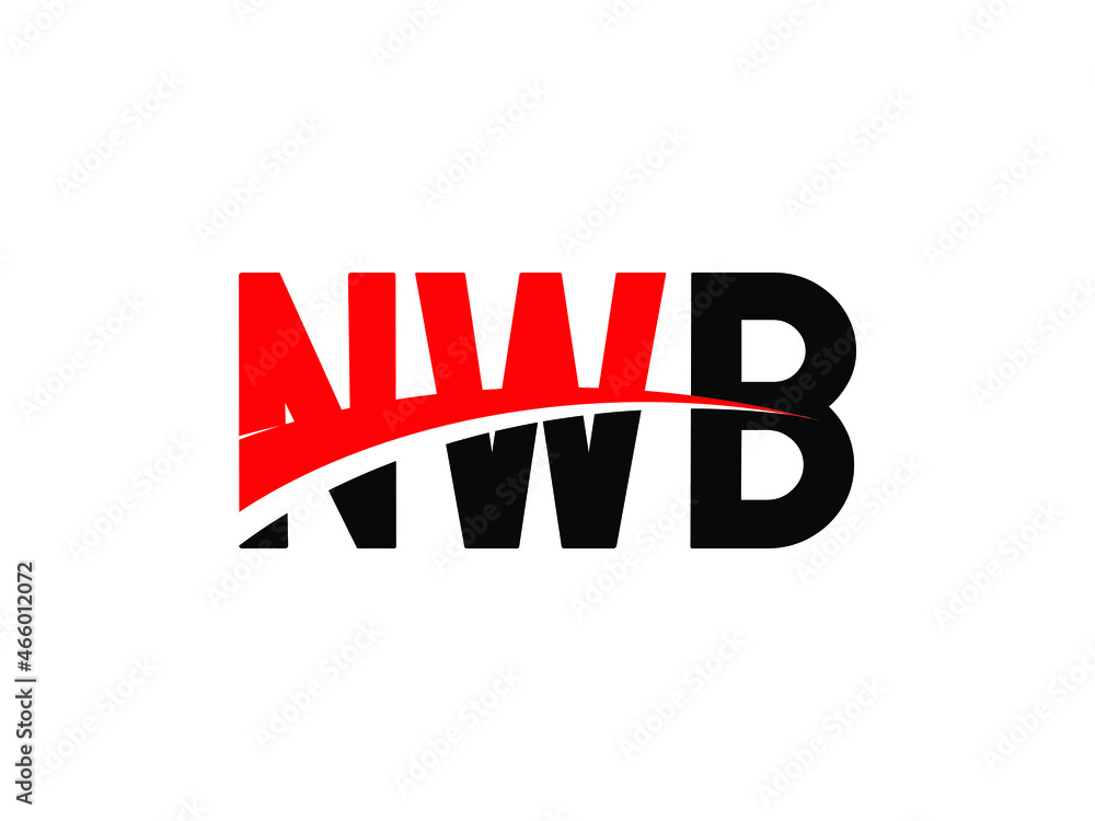 NWB Letter Initial Logo Design Vector Illustration