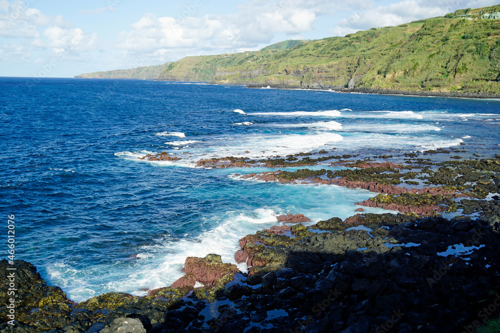 natural green scenery on the azores islands natural green scenery on the azores islands