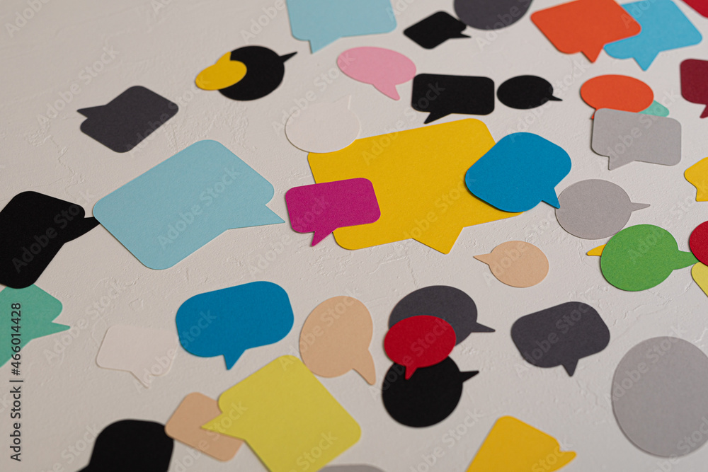 Naklejka premium austausch sprechblasen