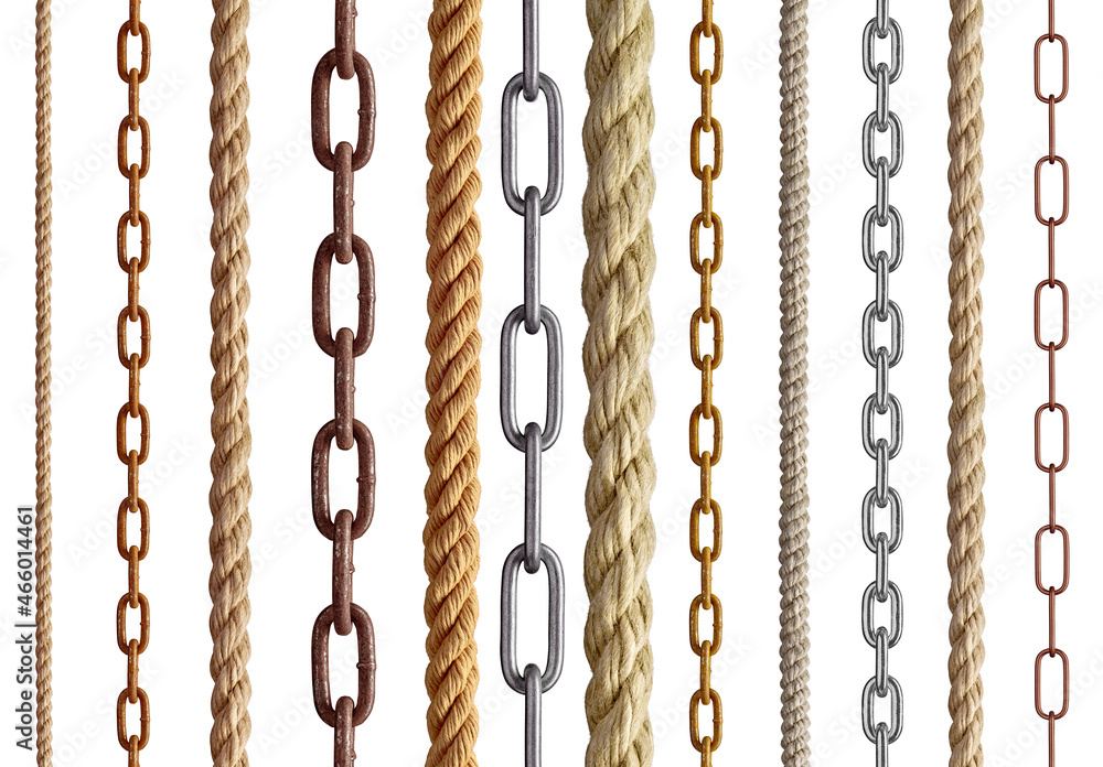string rope chain metal link steel cord cable line string rope chain metal link steel cord cable line