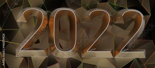 2022 jahr premium in 3d