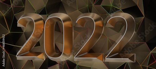 2022 jahr premium in 3d