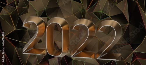 2022 jahr premium in 3d