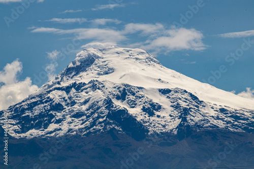 Beautiful view of the Cayambe volcano on a clear fall day. © Víctor Tamayo Fotos