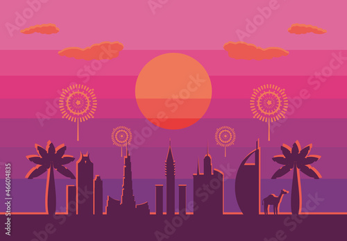 UAE panoramic skyscrapers