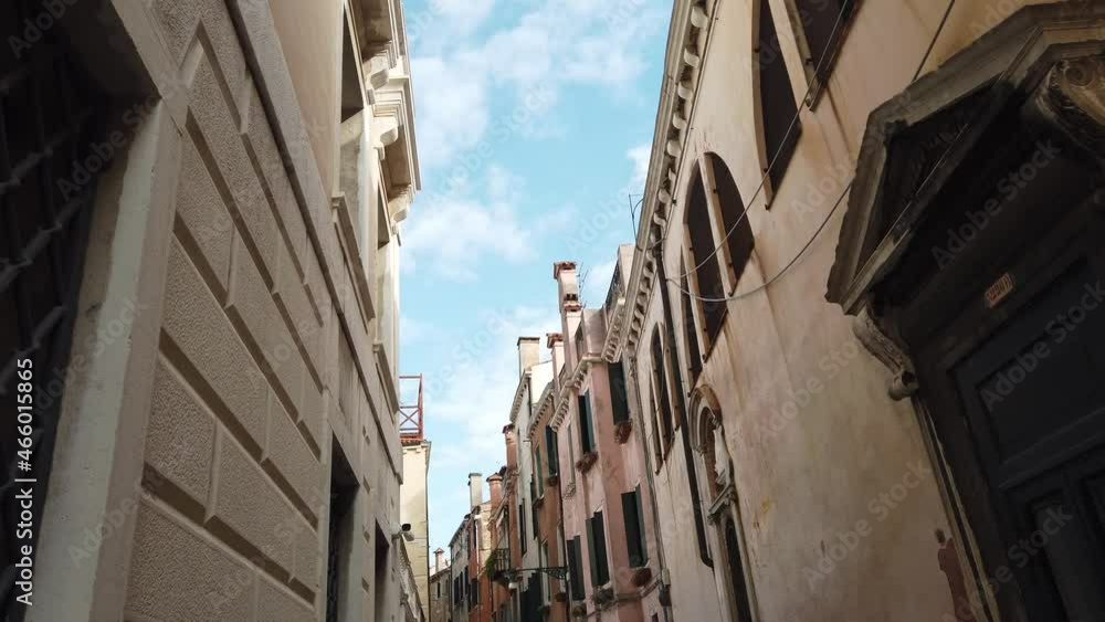 Venice, Italy - Historic buildings between the canals of the lagoon city Venice, Italy - Historic buildings between the canals of the lagoon city