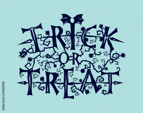 halloween merch decoration with thistle leaves