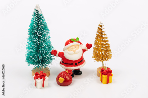 Toy Santa Claus celebrates Christmas and New Year