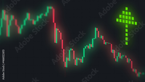 Billede på lærred Stock/Crypto Go Up