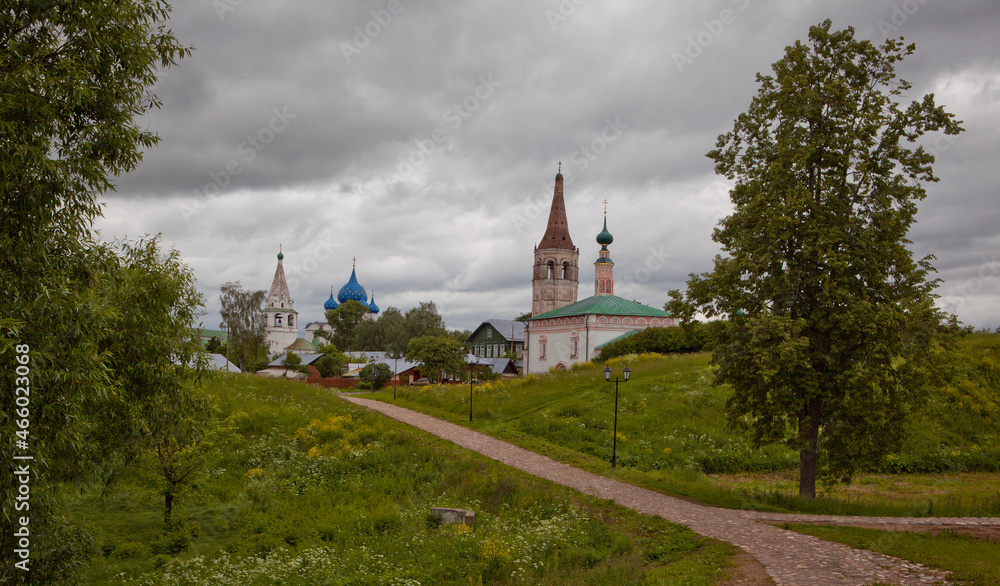 Ancient temples and monasteries of the city of Suzdal. Russia Ancient temples and monasteries of the city of Suzdal. Russia