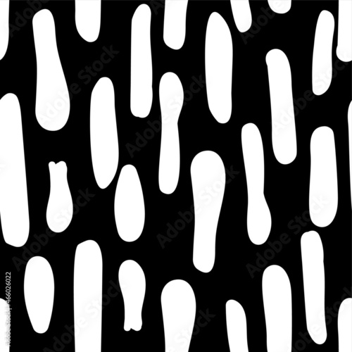 Vector illustration with spots and abstract shapes. Trendy texture seamless pattern. Blank for printing on fabrics or paper