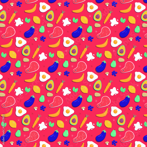 Fondo Comida Colorido