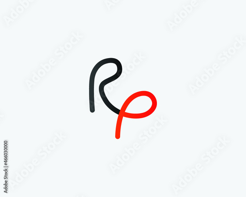 RP Letter Logo Design Template Vector