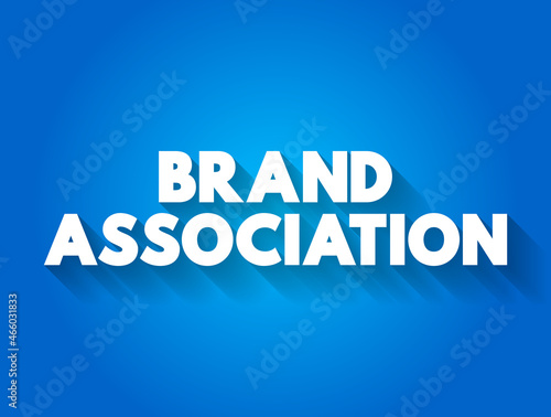 Brand Association text quote, concept background