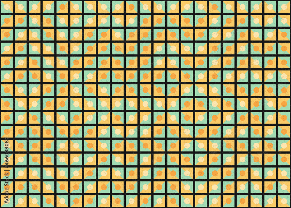 Fototapeta premium Abstract Geometric Pattern generative computational art illustration