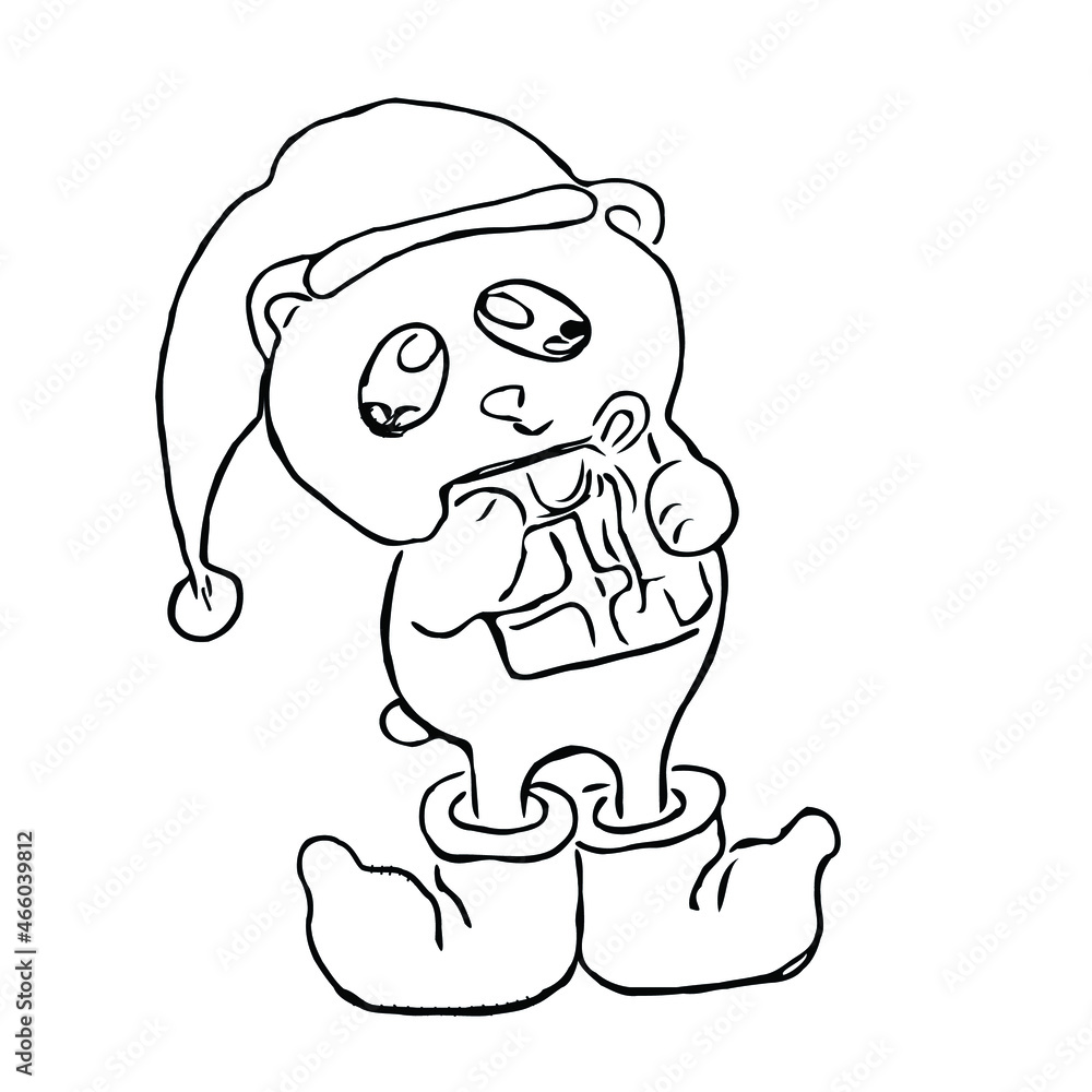cute teddy bear gives a gift cute teddy bear gives a gift