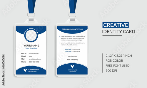 Corporate Business Id Card Design Vector Template