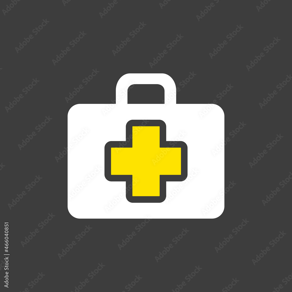 First aid kid vector icon. Medical sign First aid kid vector icon. Medical sign