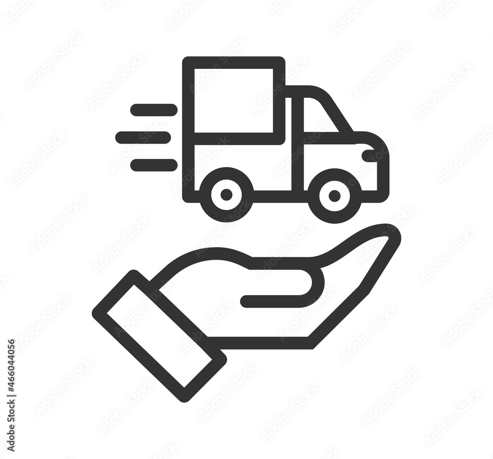 Delivery truck. Delivery service vector web icon set. Delivery truck. Delivery service vector web icon set.
