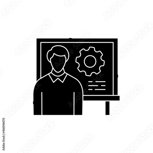 Highly specialized courses olor line icon. Children learning.