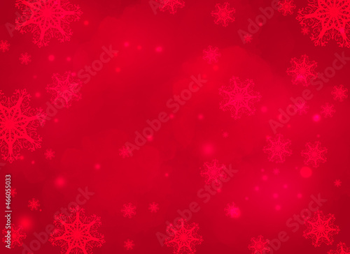 christmas red winter snow background for cards, banners, brochures