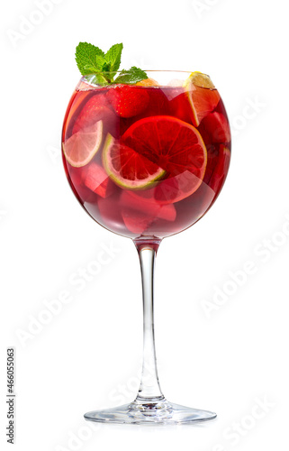 Fototapeta glass of red sangria