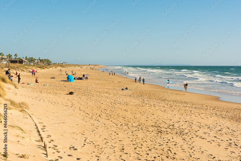 El Palmar beach in Vejer de la Frontera. Cadiz, Andalusia, Spain El Palmar beach in Vejer de la Frontera. Cadiz, Andalusia, Spain