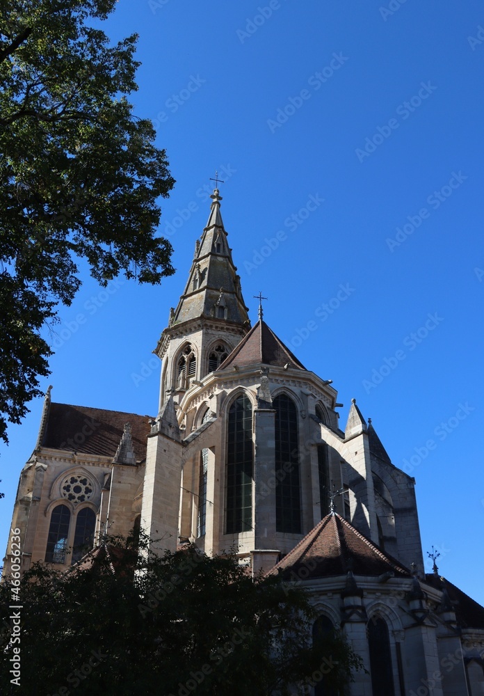 church of Semur En Auxois in France 