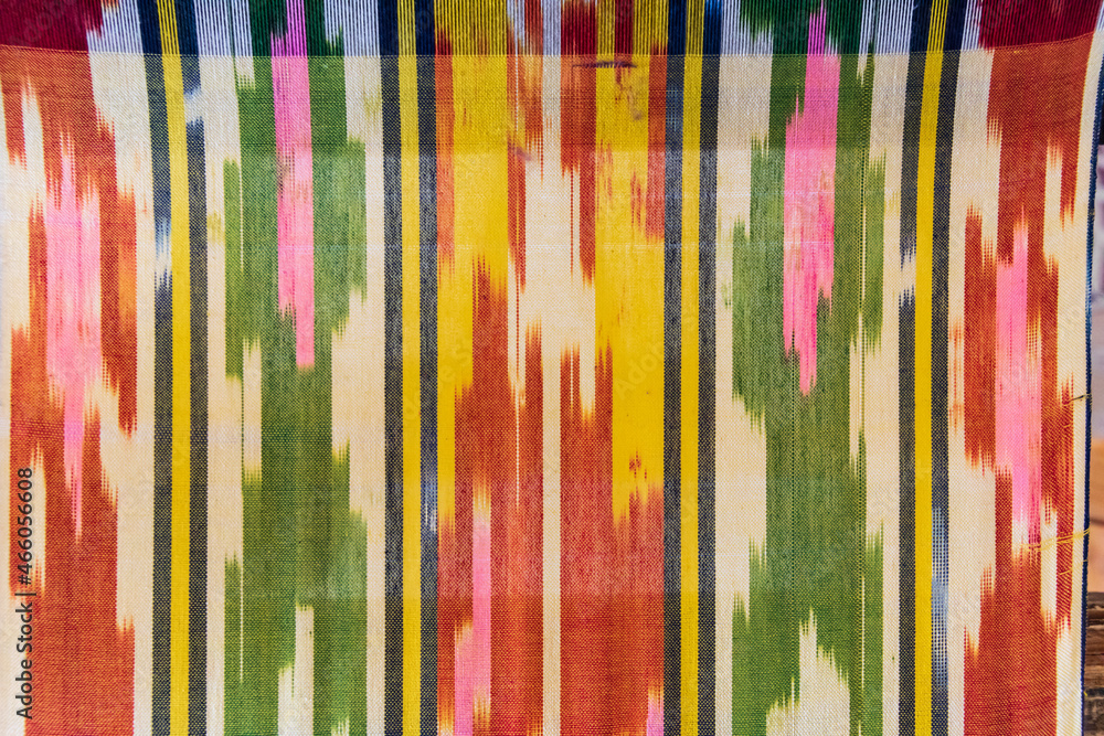 Φωτογραφία Colorful fabric at the Arbob Cultural Palace in Khujand.