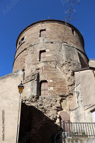 tower of the castle in Semur En Auxois  photo