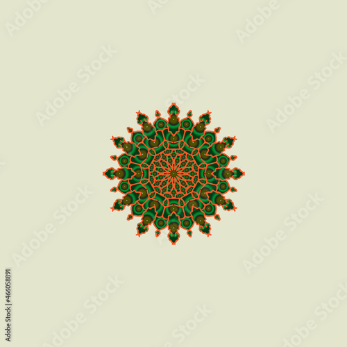 Ornamental luxury mandala pattern design.