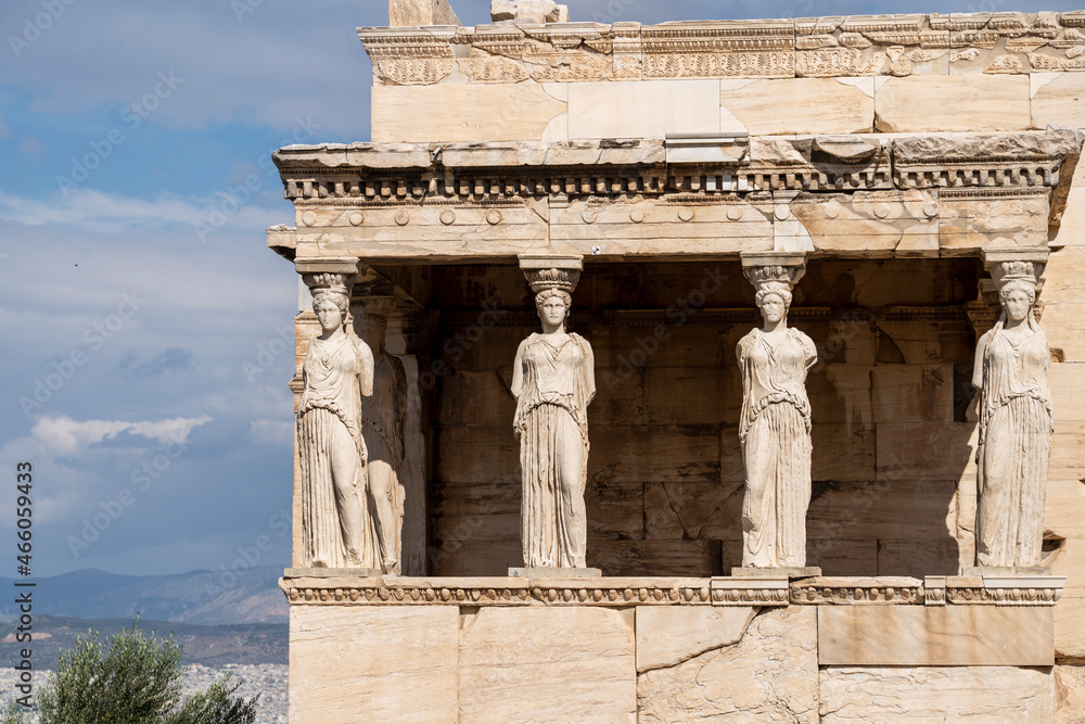 The Porch of the Caryatids at Acropolis of Athens