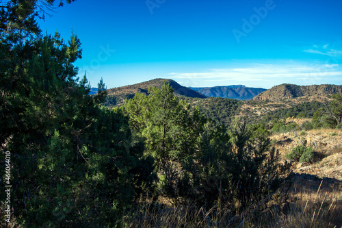 High-elevation view from the scenic drive Highway 152, looking west across the Black Range of New Mexico's Gila National Forest photo