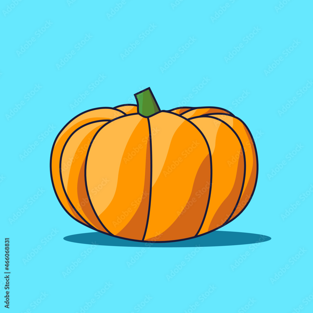 pumpkin fruit illustration cartoon vector editable for icon or decoration pumpkin fruit illustration cartoon vector editable for icon or decoration