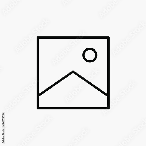 Gallery, Image, picture line icon design concept 