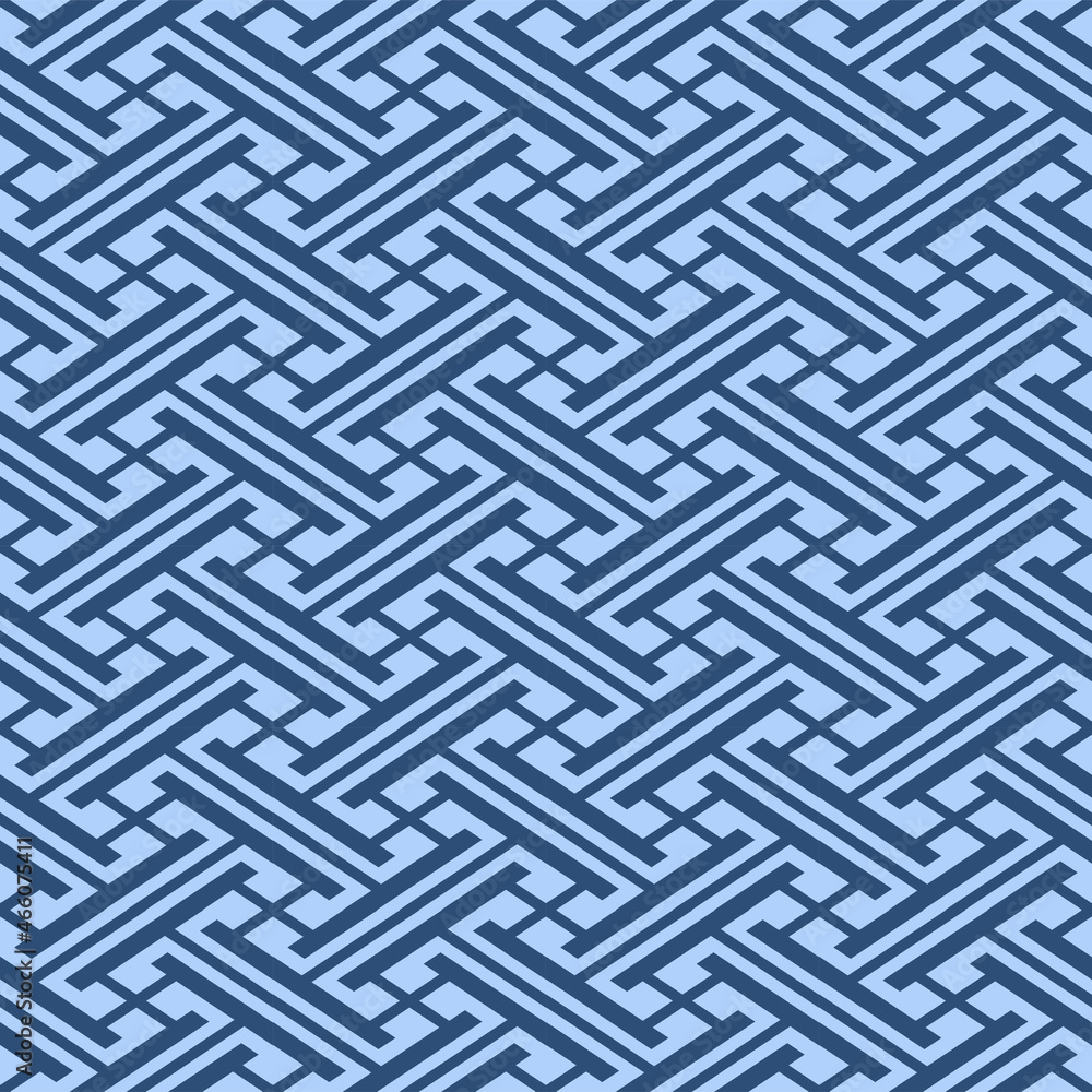 Japanese Zigzag Maze Vector Seamless Pattern Japanese Zigzag Maze Vector Seamless Pattern