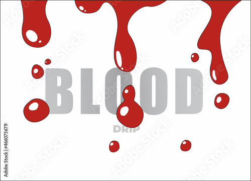 Blood drop, illustration of blood drop
