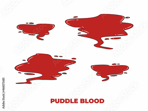 puddle blood, blood drop in the floor, red liquid in the floor